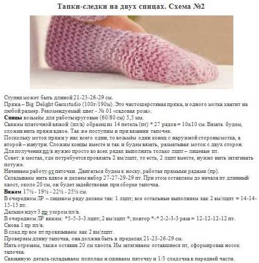 Как связать следки на двух спицах для начинающих. Мастер класс вязания простой способ