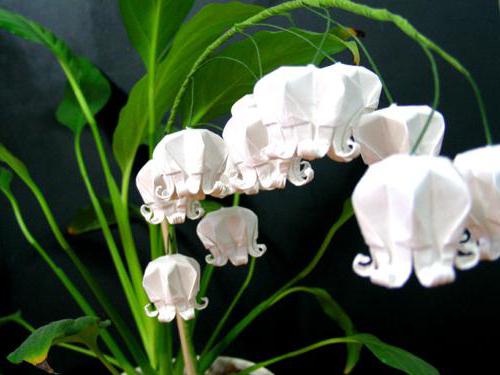 ландыши из бумаги своими руками