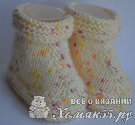 Новогодние носки своими руками: делаем спицами с фото-подборкой