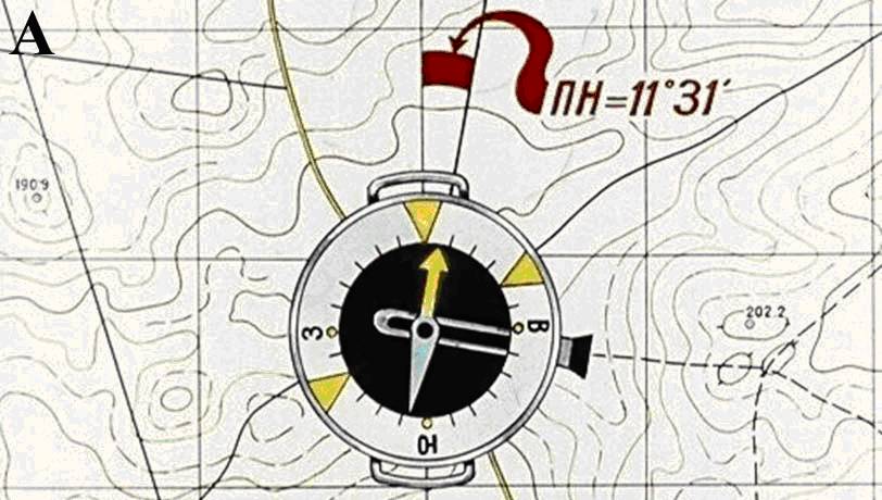 Вдоль линии километровой сетки