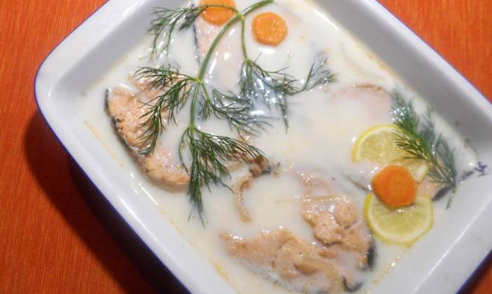 Блюдо из пятнистой рыбы