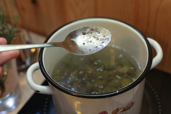 Удалить пену