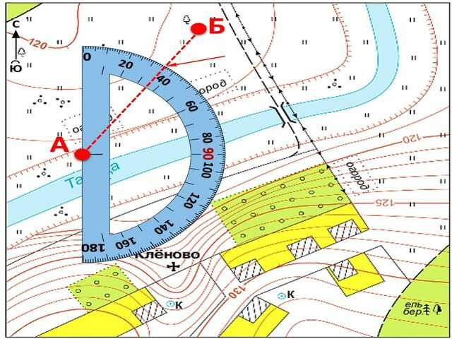 ТОП-7 способов определить Азимут: по компасу, на карте, на местности, с транспортиром, по солнцу