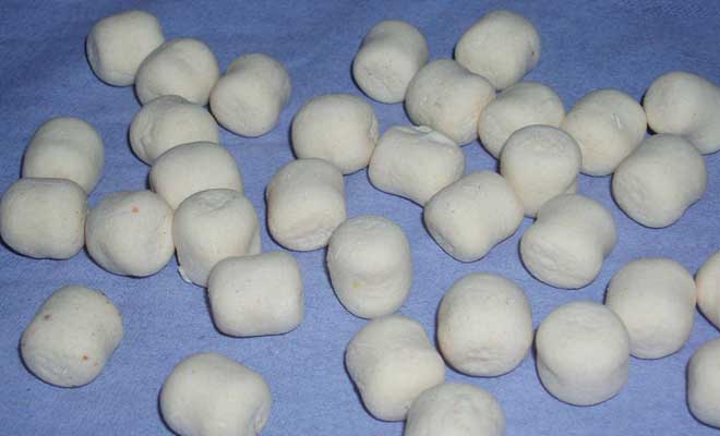 Рыбные шарики из манки без красителей