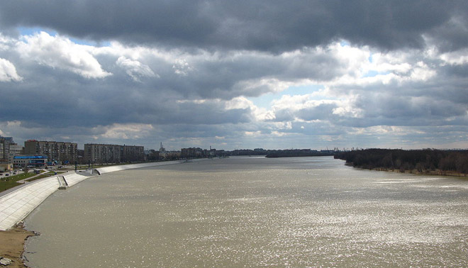 Река Иртыш город Омск