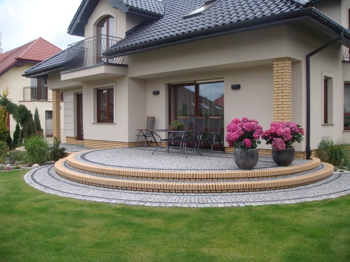 круглый дом с верандой круглый дом с верандой