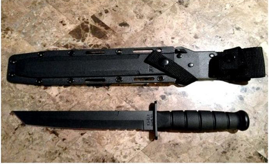 Кинжал для спецподразделений Черный боевой клинок Ка-Бар 2.1271-0