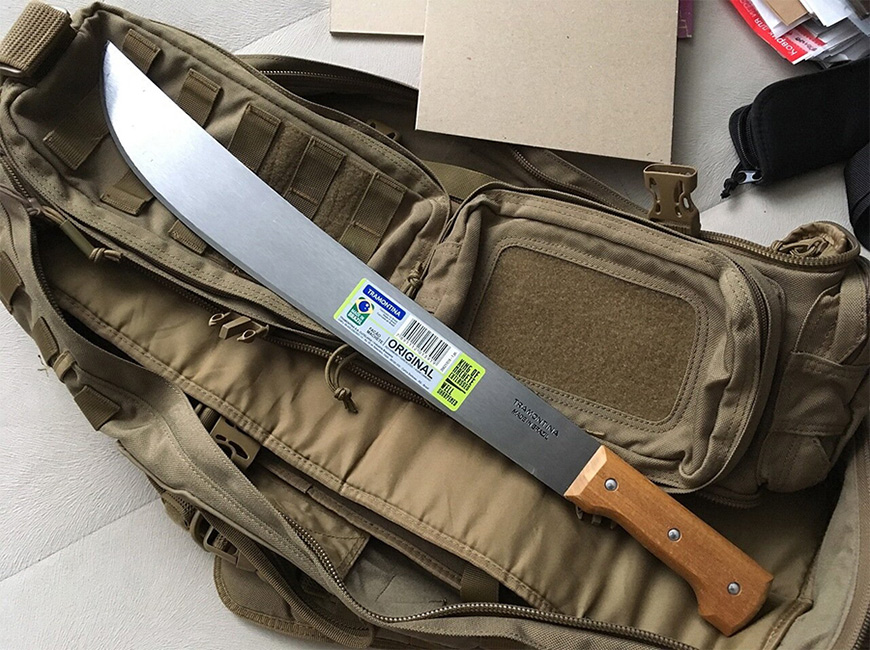 Лучшее мачете для рубки кустов TRAMONTINA 26621/018