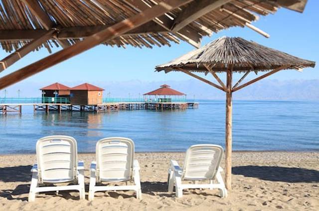 на озере Иссык-Куль