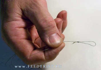 Вяжем петельку для поводка с крючком Вяжем петельку для поводка с крючком