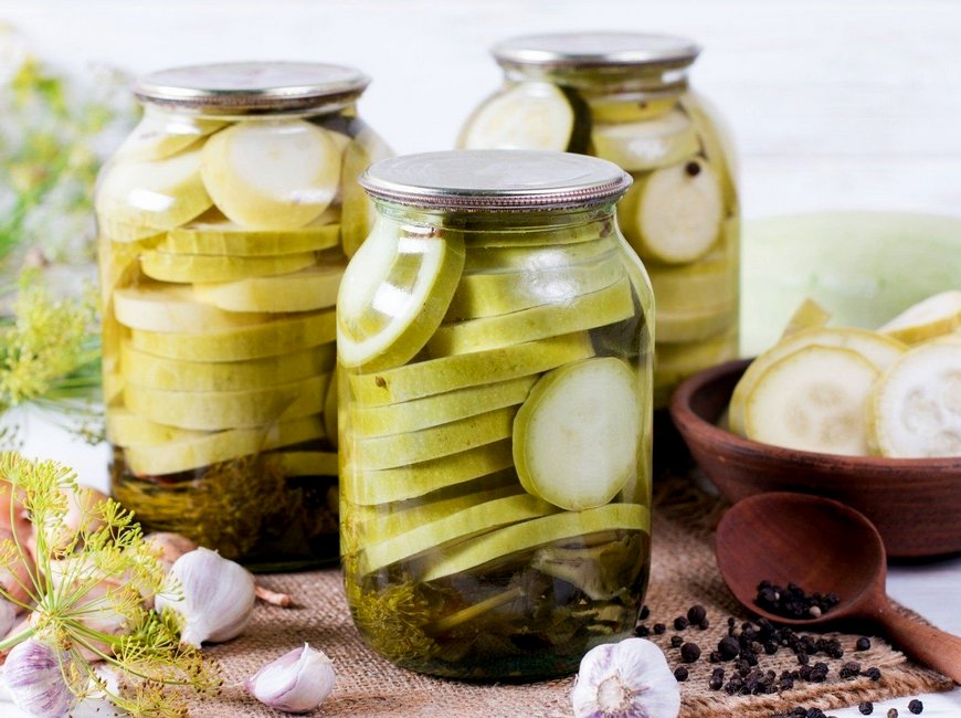 Маринованные кабачки с аспирином на зиму