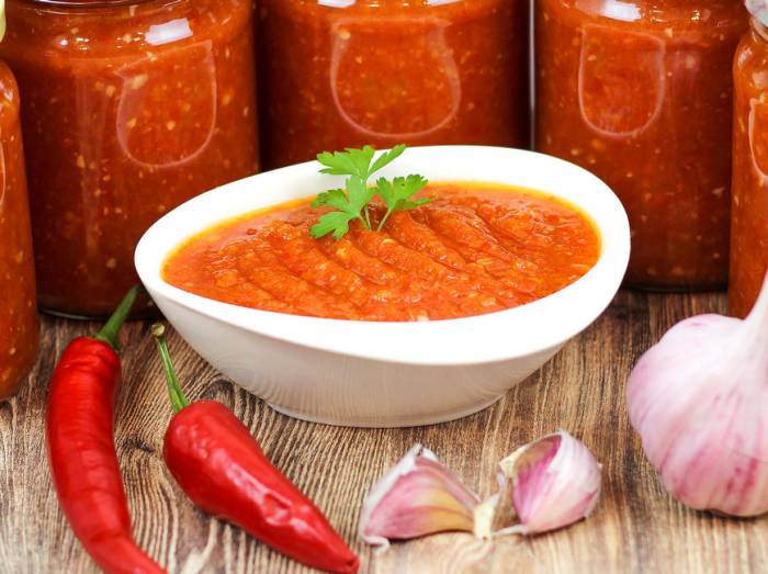 заготовка Аджика из кабачков