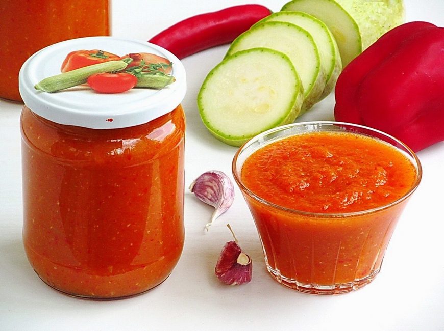 Острая аджика без помидор на зиму