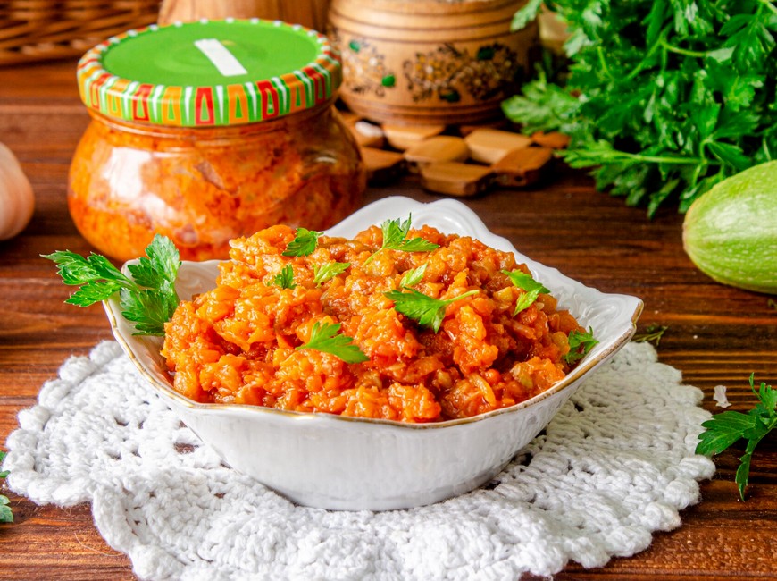 Кабачковая икра с морковью и луком на зиму