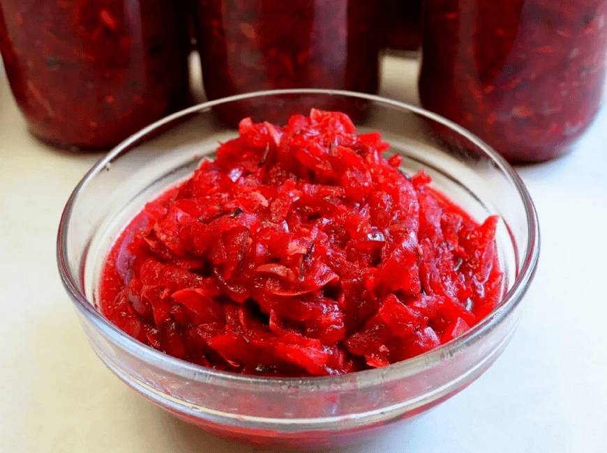 Кабачковая икра со свеклой на зиму