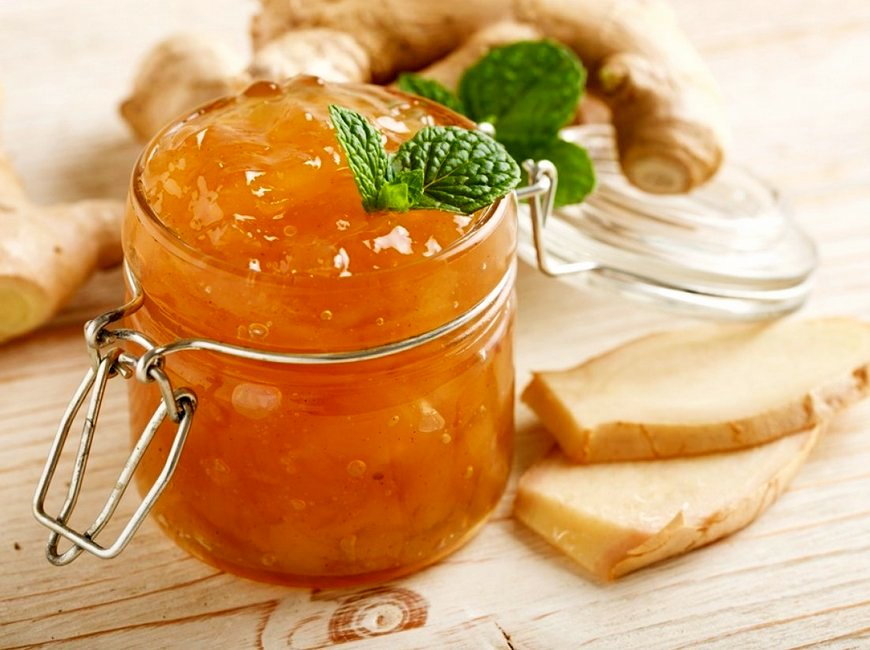 Кабачковое варенье с корицей и имбирем на зиму