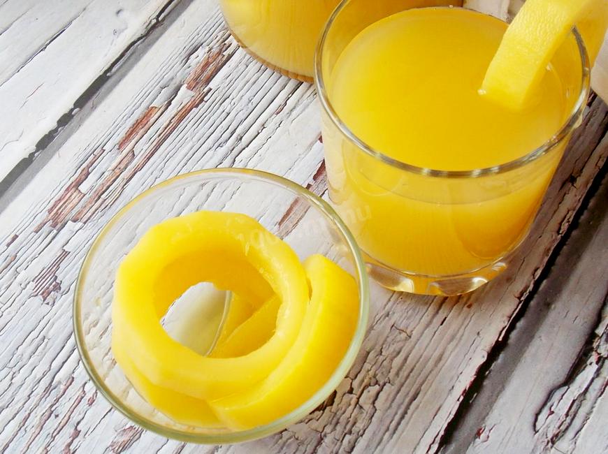 Компот со вкусом ананаса на зиму