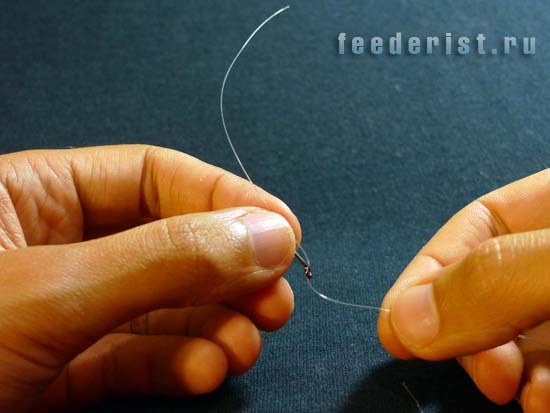 Универсальный узел для привязки рыболовного крючка
