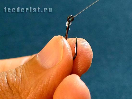 Универсальный узел для привязки рыболовного крючка