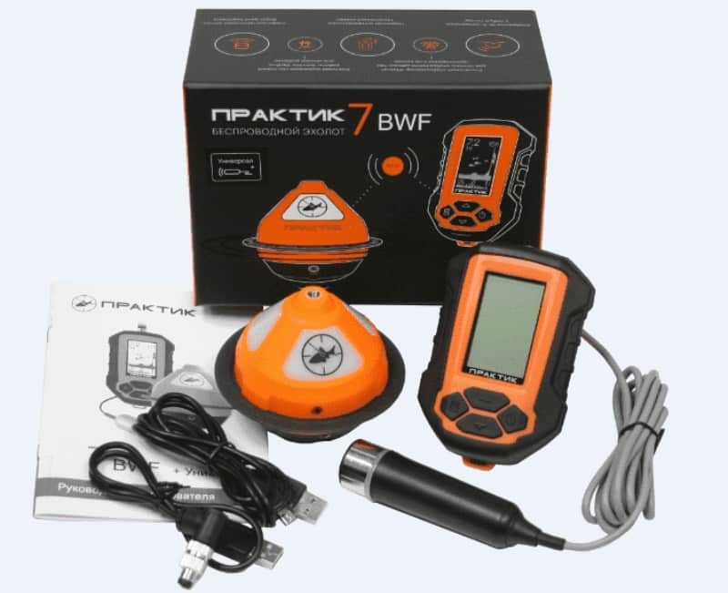 Эхолот для рыбалки с берега беспроводной Практик 7 RF Универсал