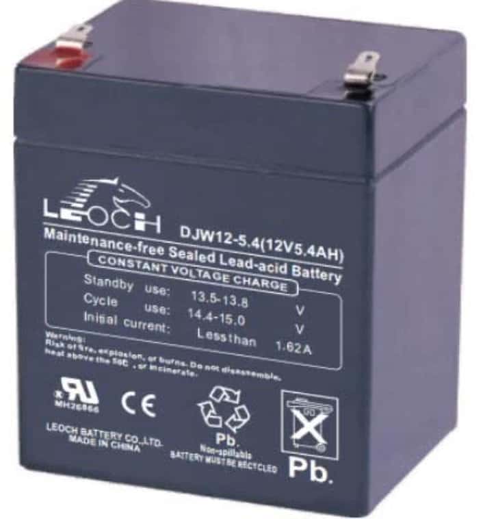 Leoch DJW12-5.4 – самый компактный аккумулятор для эхолота