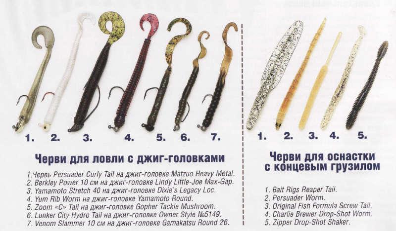 Черви для джиговой ловли щуки