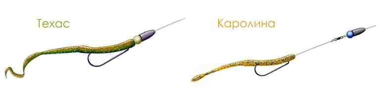 Каролинская оснастка для спиннинга на окуня, щуку, судака – монтаж