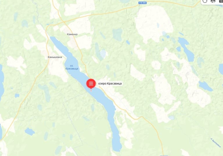 Карта озер Ленинградской области для рыбалки, купания с дорогами