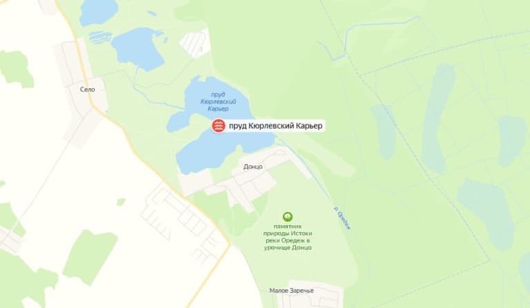 Карта озер Ленинградской области для рыбалки, купания с дорогами