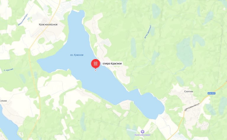 Карта озер Ленинградской области для рыбалки, купания с дорогами