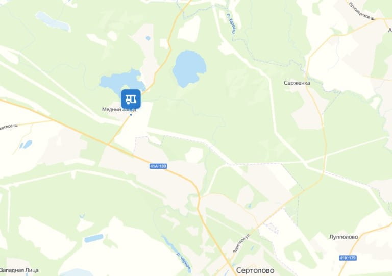 Карта озер Ленинградской области для рыбалки, купания с дорогами