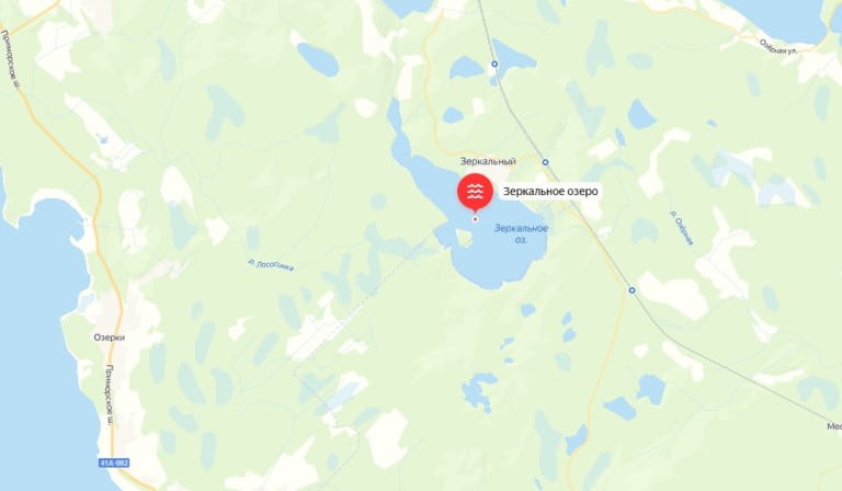 Карта озер Ленинградской области для рыбалки, купания с дорогами