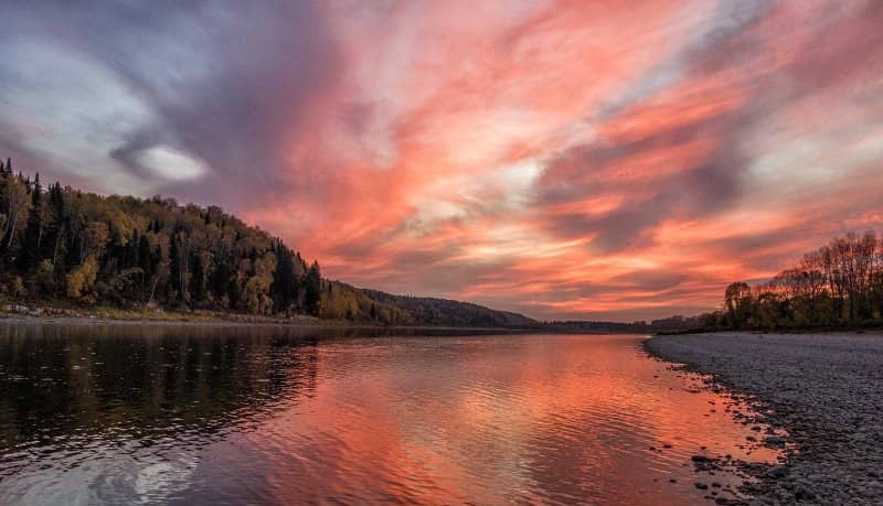 Уровень воды в Томи на сегодня