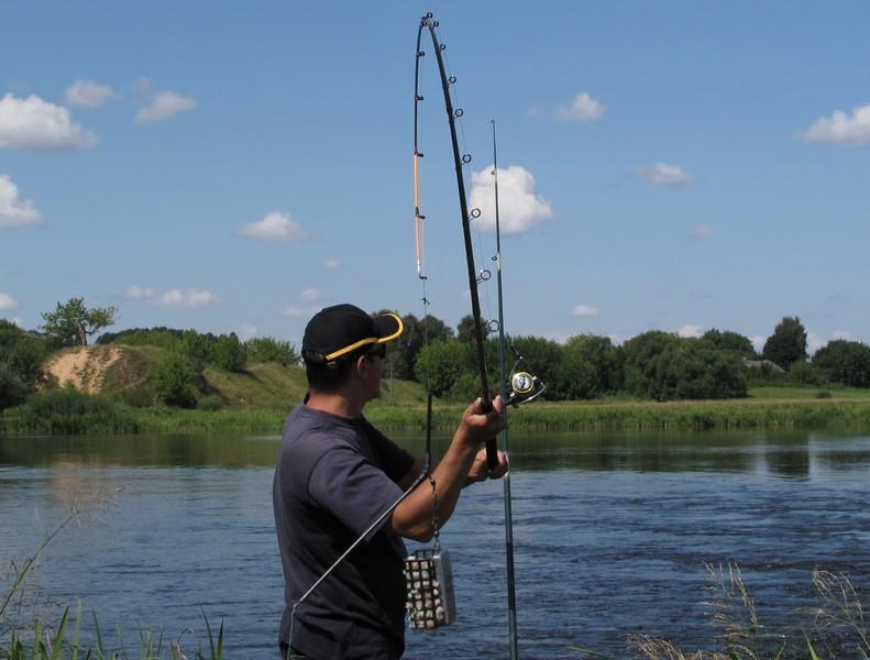 Заброс фидерного удилища