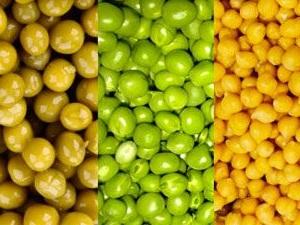 Кукуруза, горох
